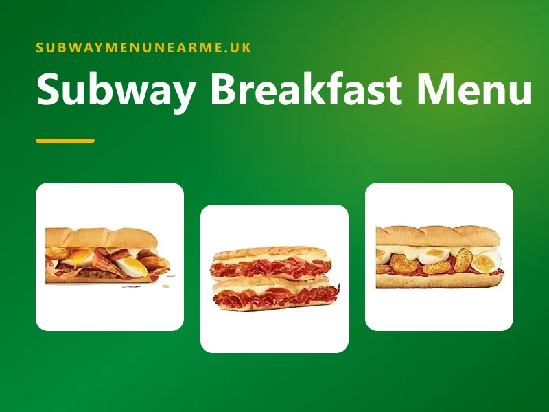 subway breakfast menu