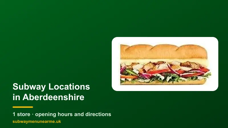 subway aberdeenshire locations