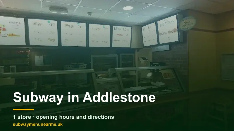 subway addlestone