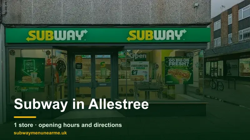 subway allestree
