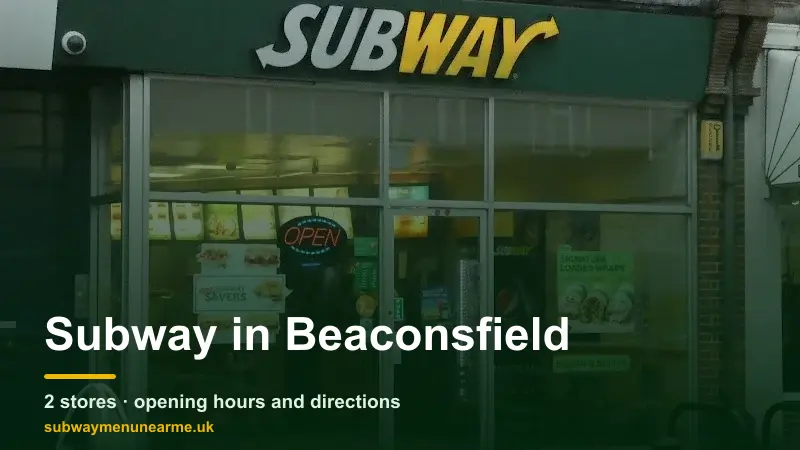 subway beaconsfield