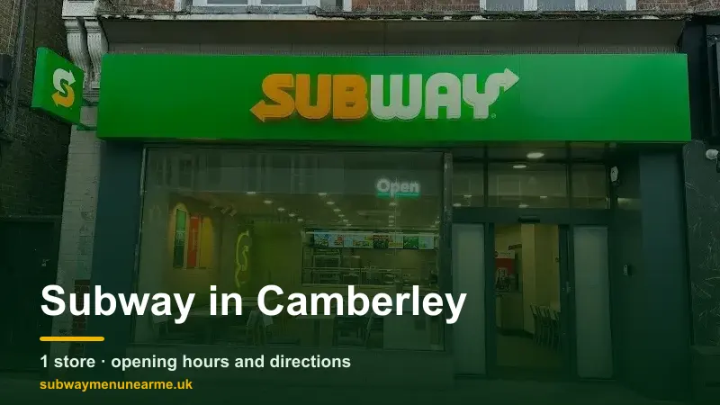 subway camberley