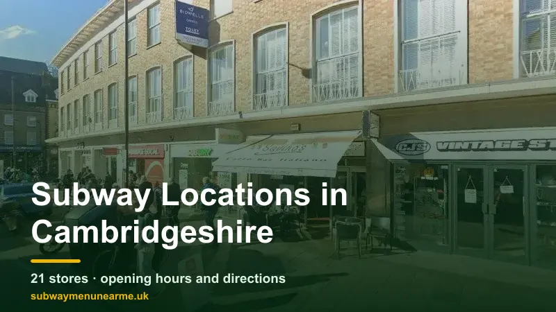 subway cambridgeshire locations