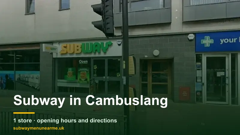 subway cambuslang