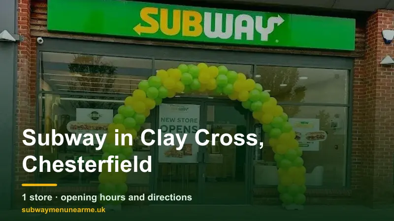 subway clay cross, chesterfield