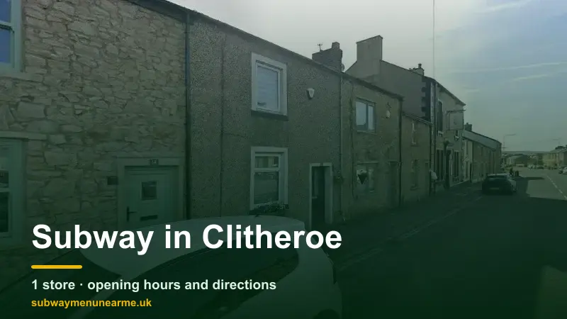 subway clitheroe
