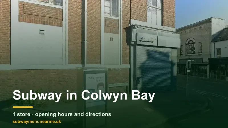 subway colwyn bay