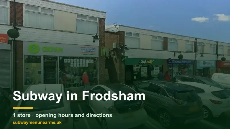 subway frodsham
