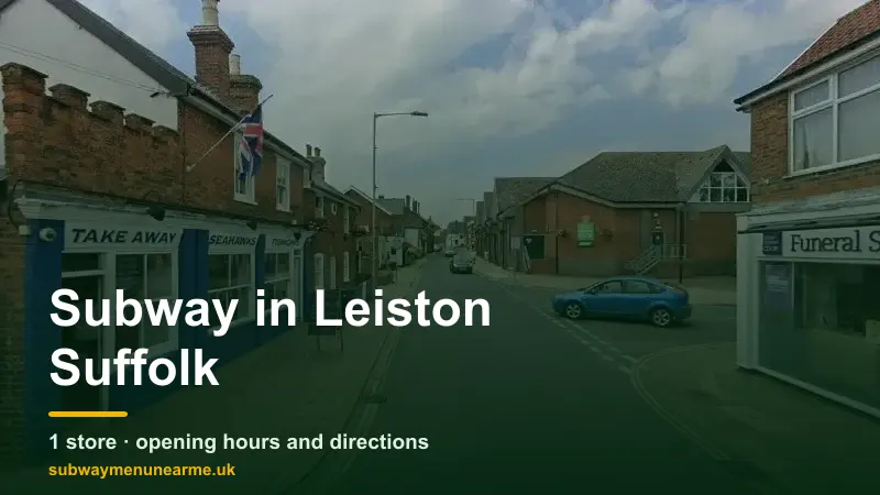 subway leiston suffolk
