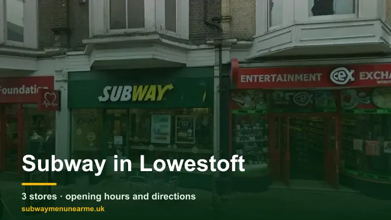 subway lowestoft