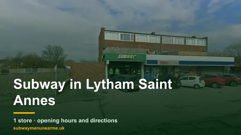 subway lytham saint annes