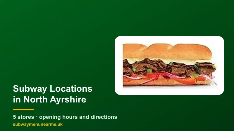 subway north ayrshire locations
