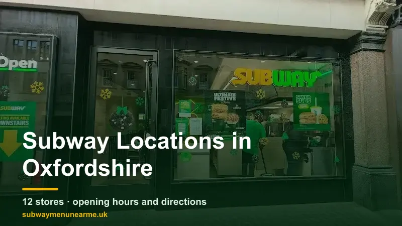 subway oxfordshire locations