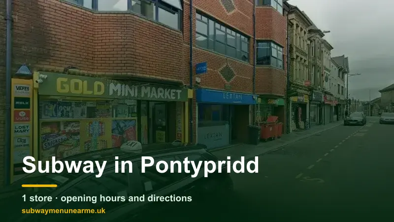 subway pontypridd