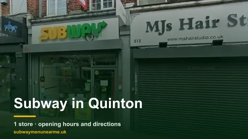 subway quinton