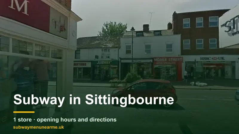 subway sittingbourne