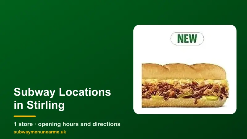 subway stirling locations