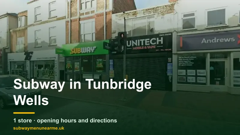 subway tunbridge wells