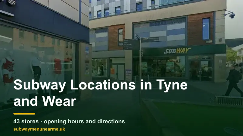subway tyne and wear locations