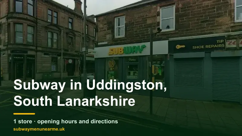 subway uddingston south lanarkshire