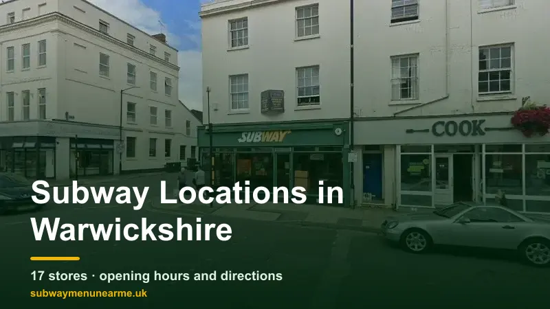subway warwickshire locations