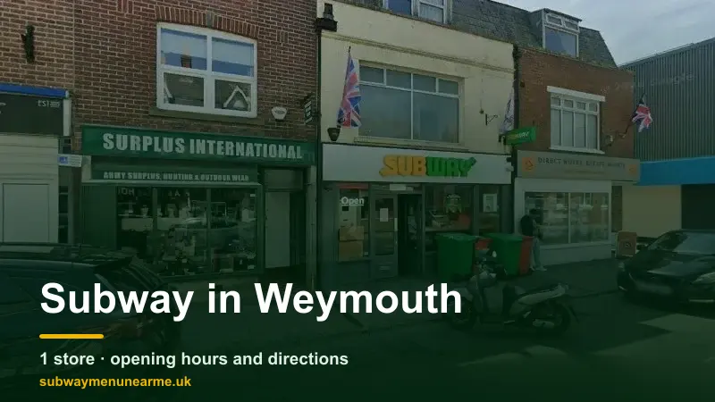 subway weymouth