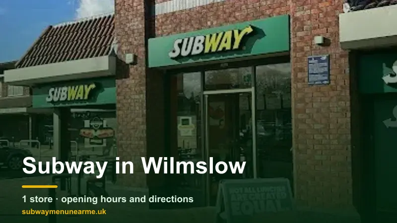 subway wilmslow