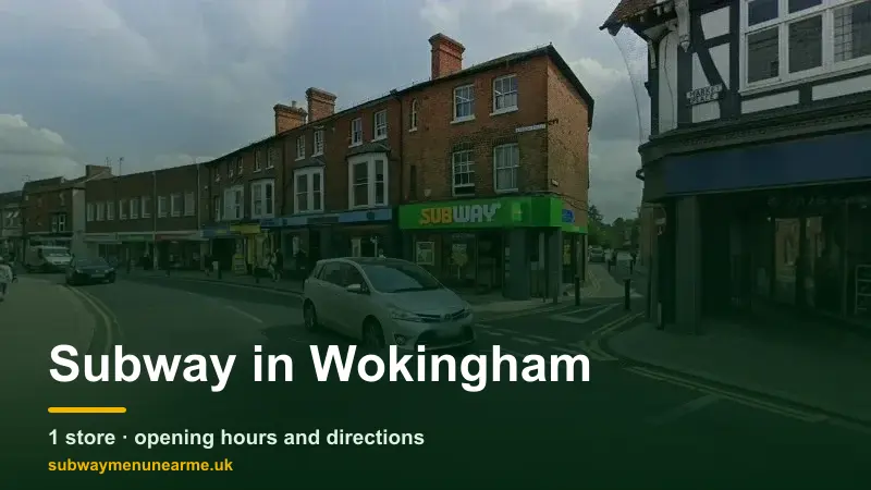 subway wokingham